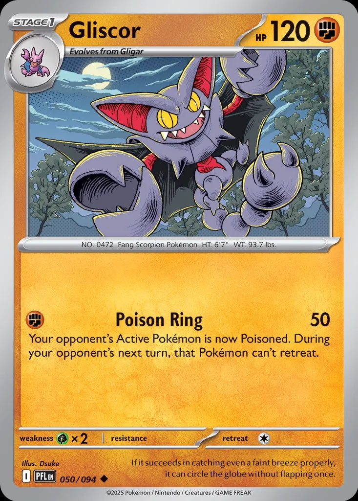 Phantasmal Flames Gliscor #050/94